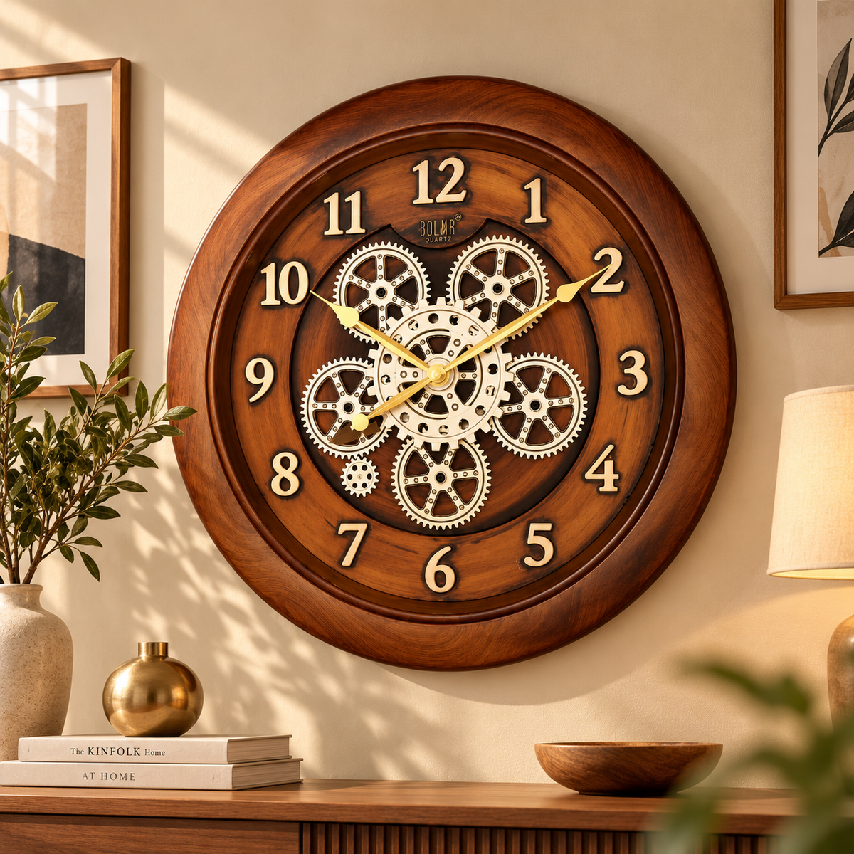 Vintage Gear Designer Clock