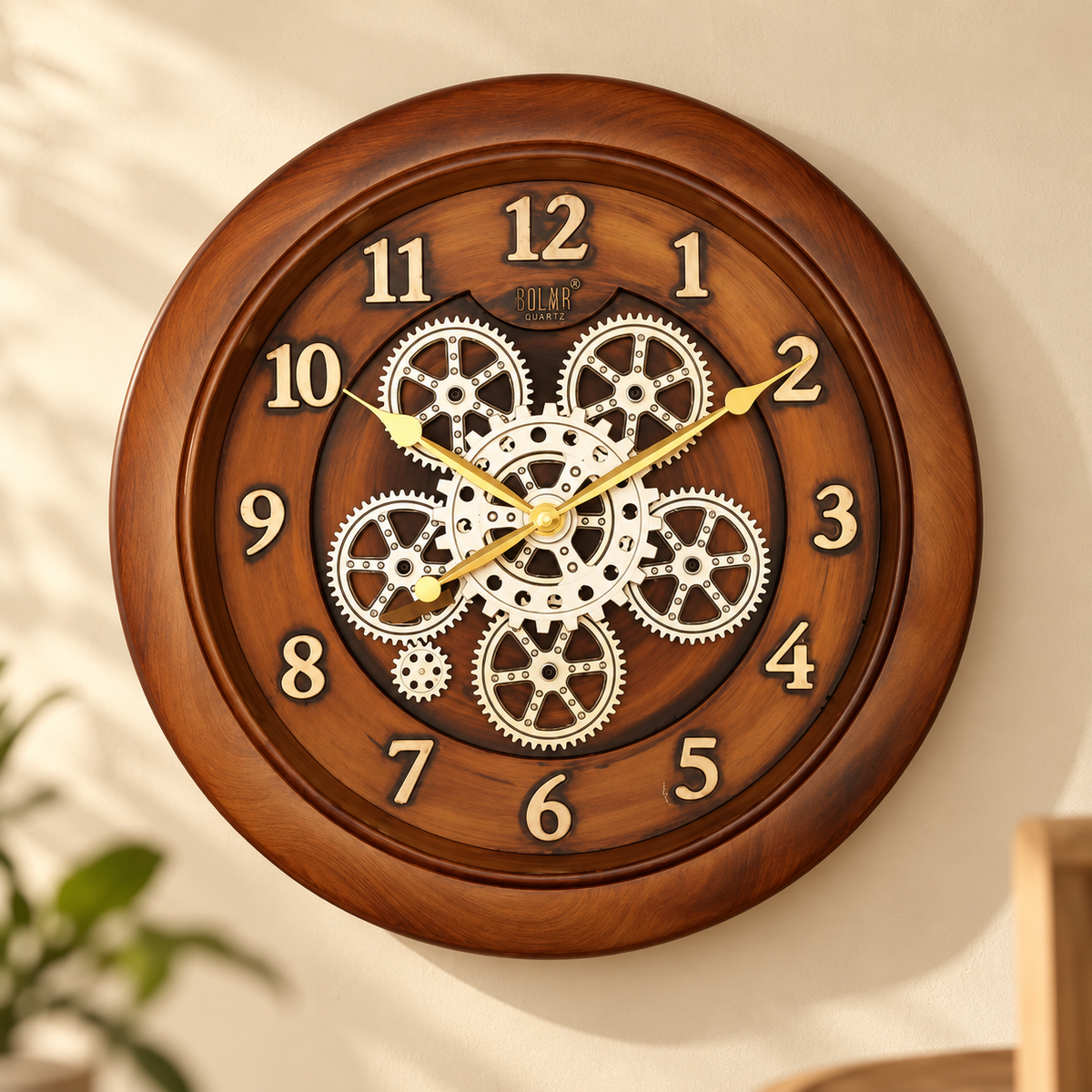 Vintage Gear Designer Clock